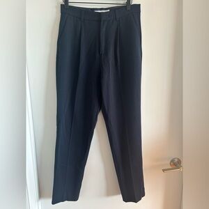 Mango - Straight Leg Trousers Lisboa - Navy - Size 4